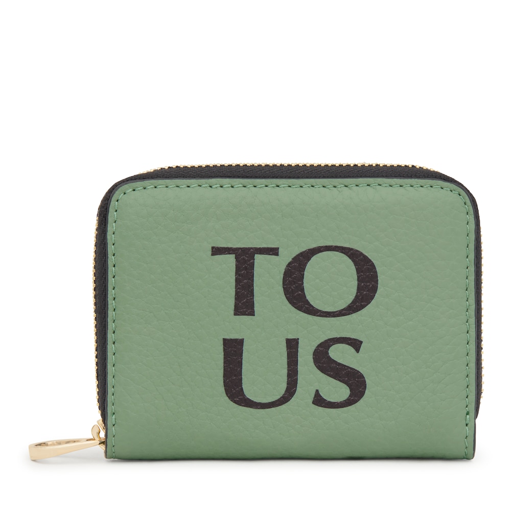 Khaki-colored leather TOUS Balloon change purse