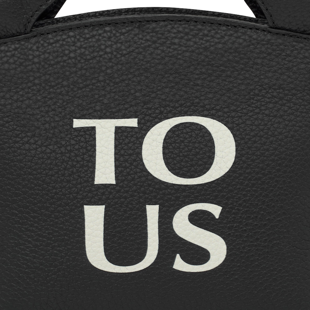 Small black leather TOUS Balloon Tote bag image number 3