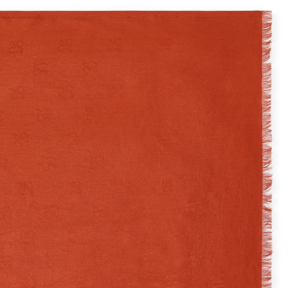 Foulard de jacquard naranja TOUS Square Logo
