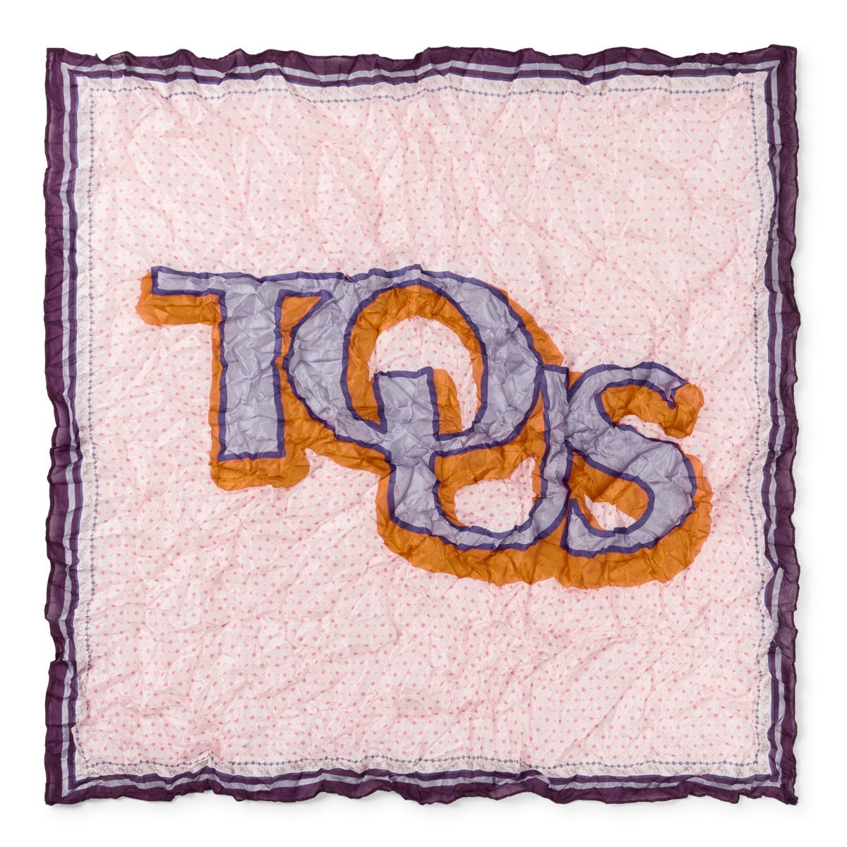 Burgundy silk TOUS Emmeline Crinkled Scarf