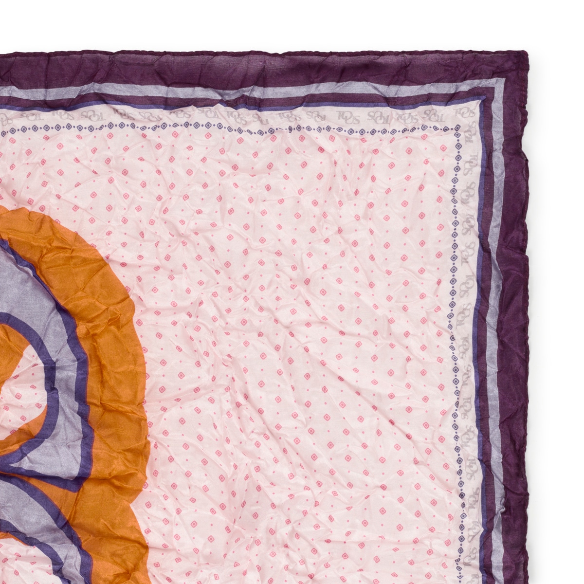 Burgundy silk TOUS Emmeline Crinkled Scarf