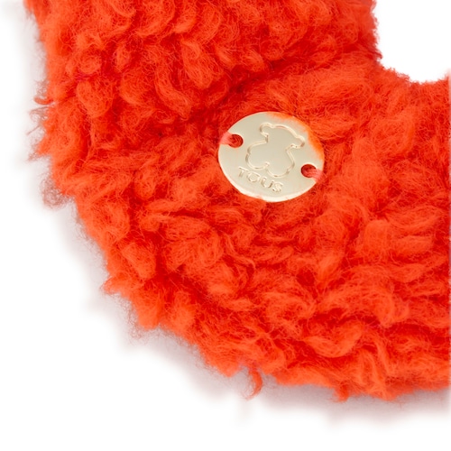 Gumička do vlasů TOUS Pop Warm v korálové barvě