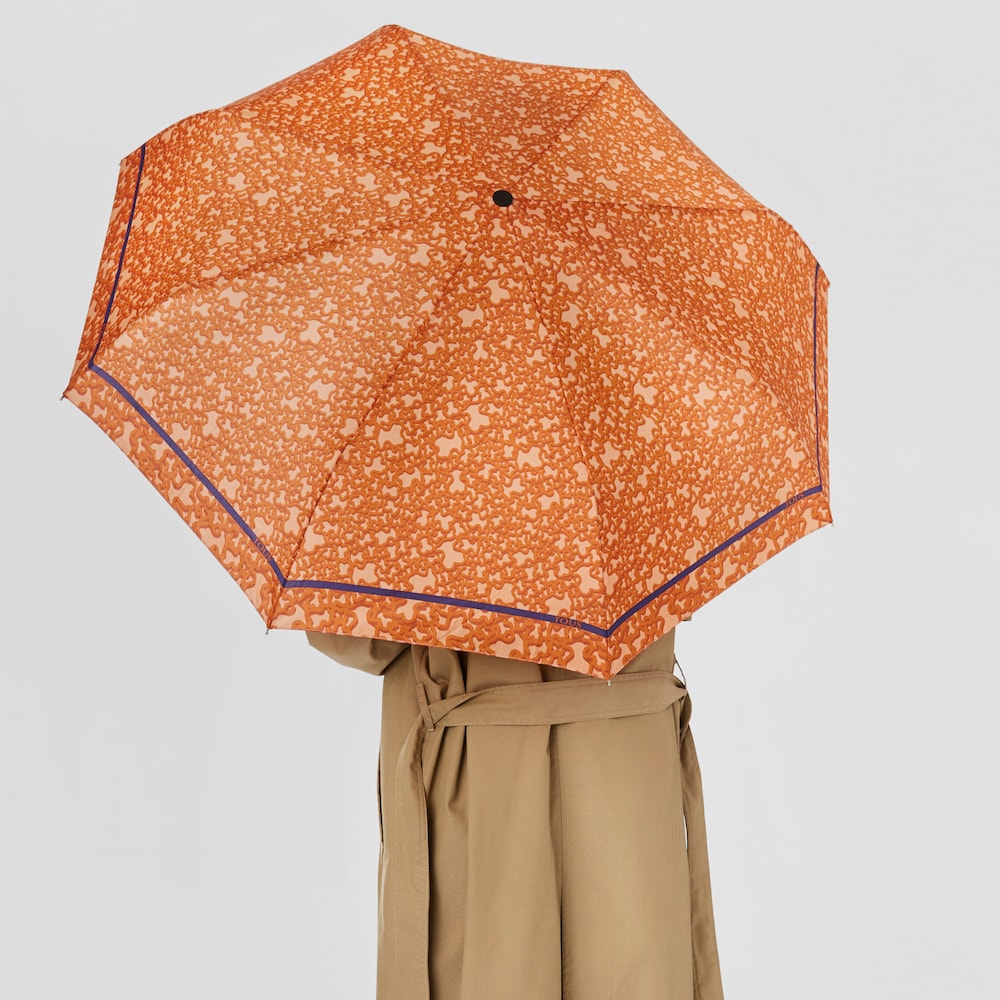 Pomarańczowa składana parasolka Kaos Mini Evolution