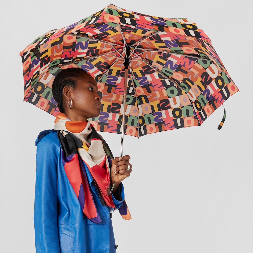 Paraguas plegable negro TOUS Mimic