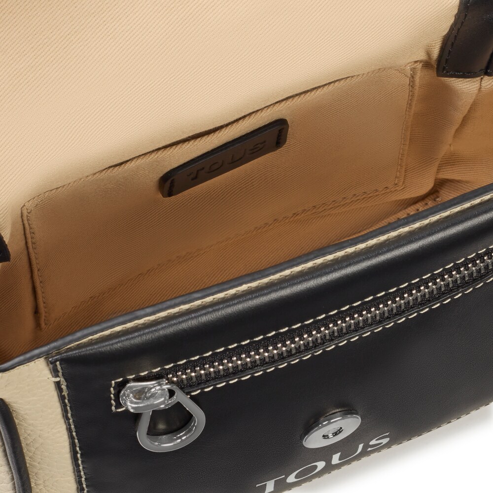 Small beige leather TOUS Empire Crossbody bag image number 2