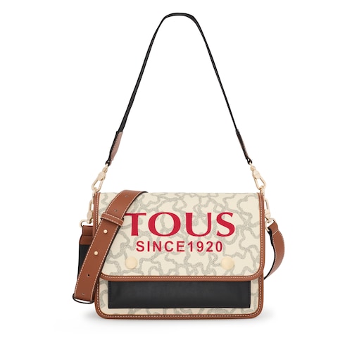 Bandolera mediana Audree beige Kaos Icon