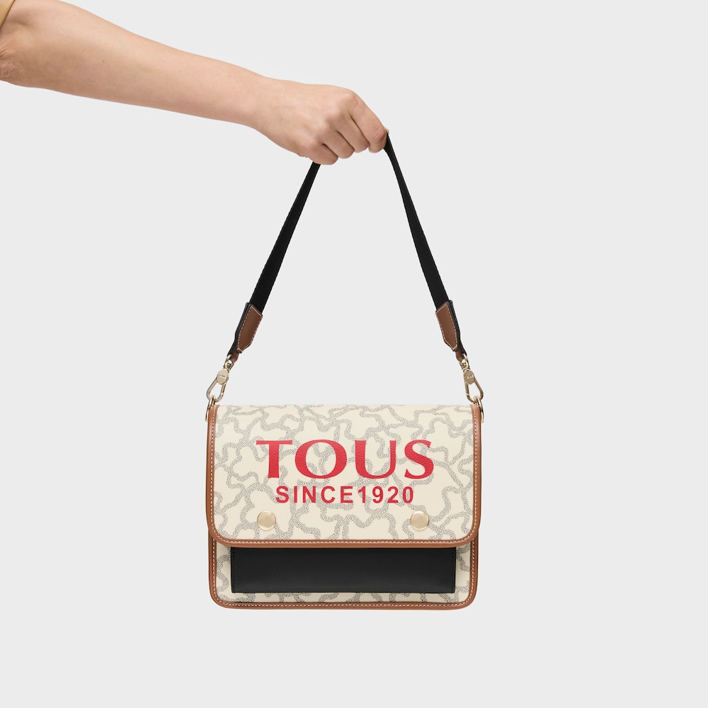 Bandolera mediana Audree beige Kaos Icon