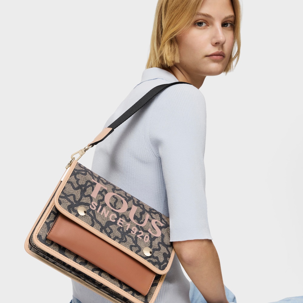 Medium black Audree Kaos Icon crossbody bag