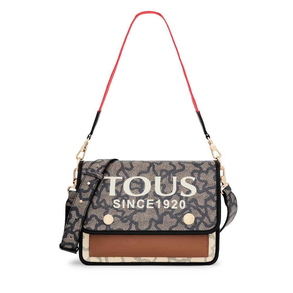 Medium black and beige Audree Kaos Icon crossbody bag image number 0