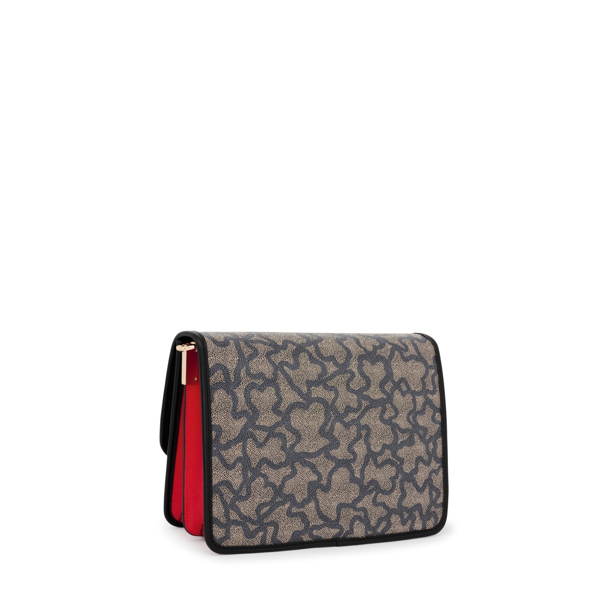Bandolera mediana Audree negra y beige Kaos Icon image number 1