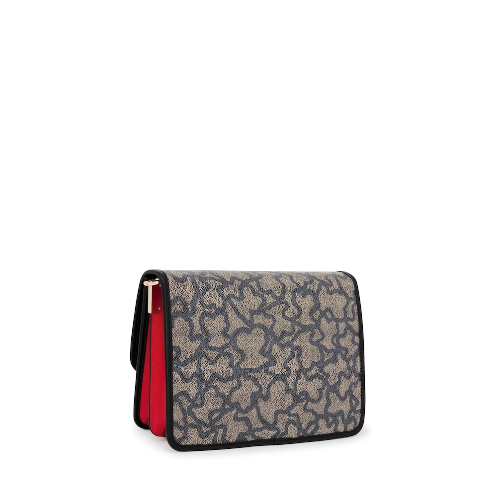 Medium black and beige Audree Kaos Icon crossbody bag image number 1