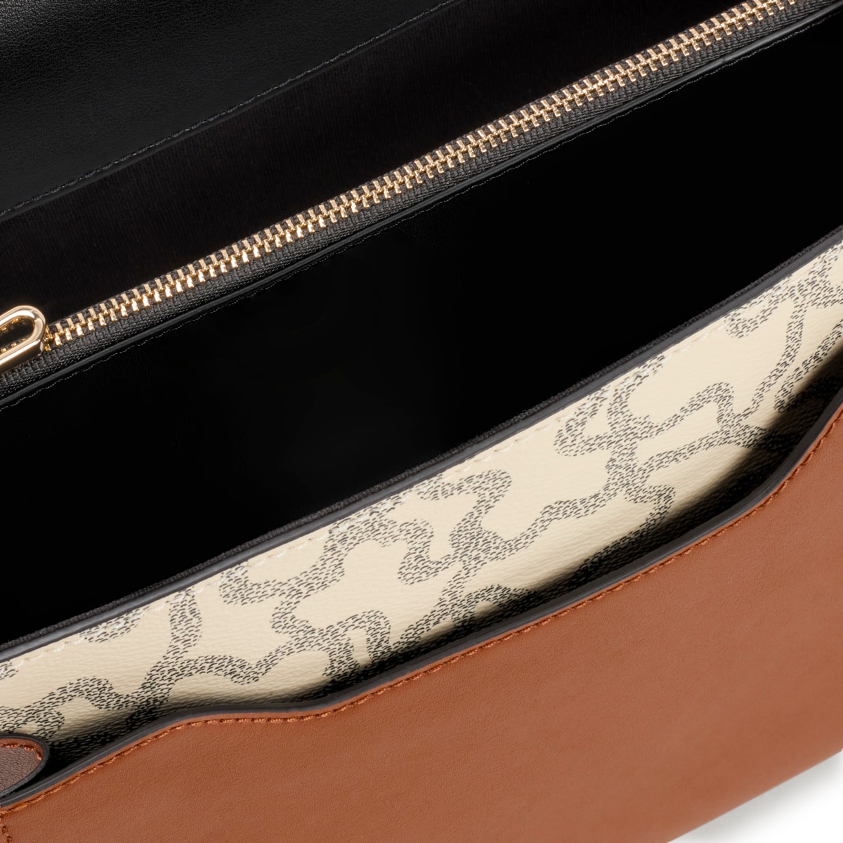 Bandolera mediana Audree negra y beige Kaos Icon image number 2