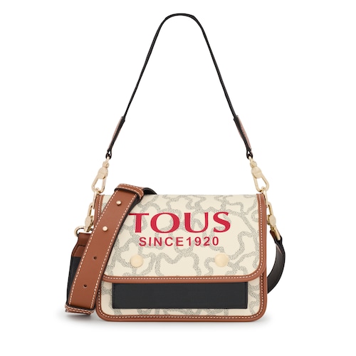 Bandolera peque&ntilde;a Audree beige Kaos Icon