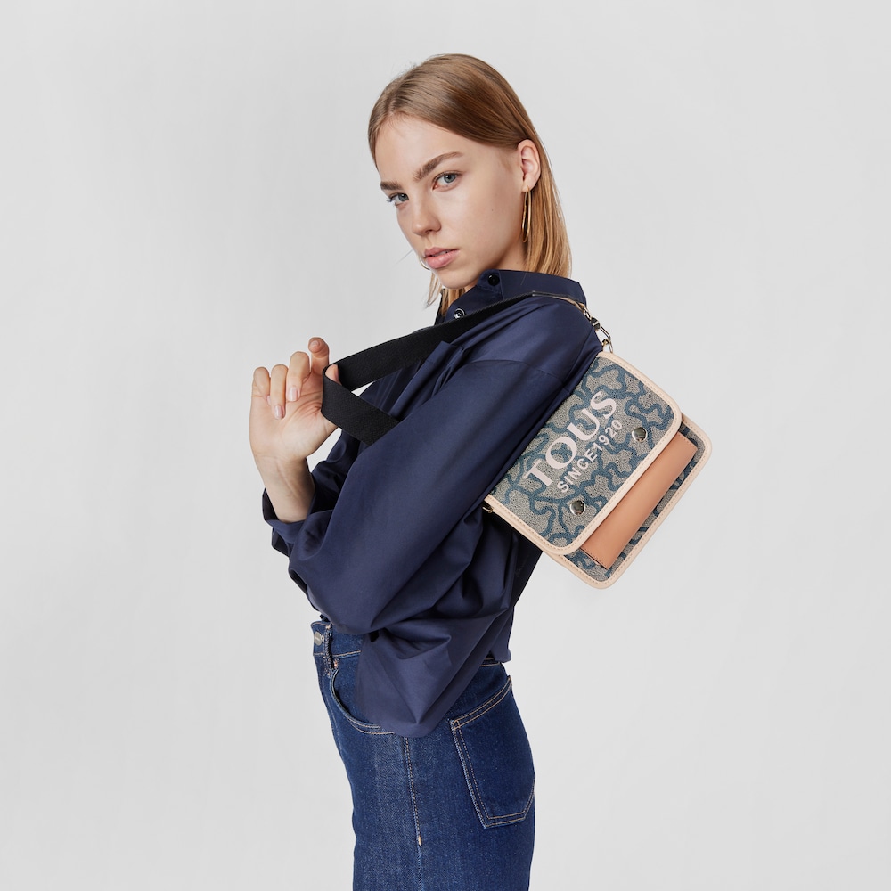 Bandolera peque&ntilde;a Audree negra Kaos Icon