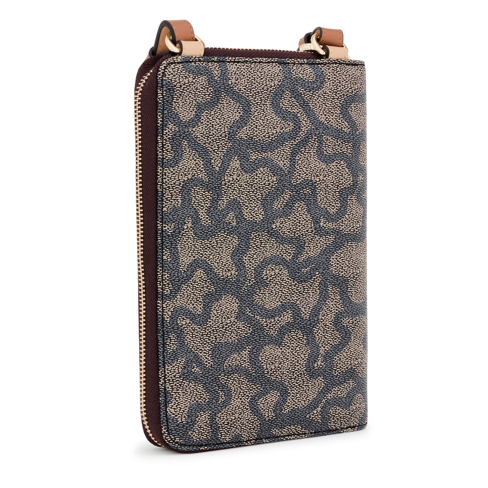 Porta-telem&oacute;vel para pendurar com carteira Kaos Icon preto