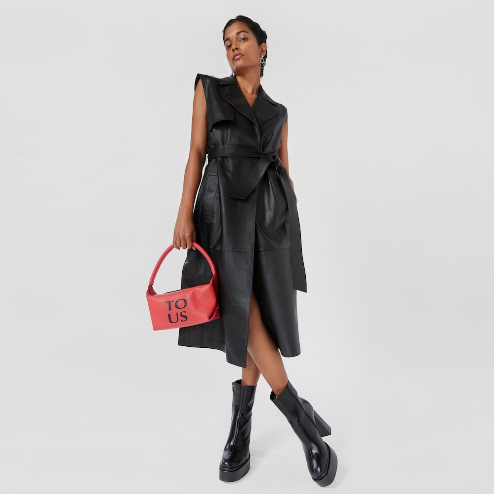 Coral-colored leather TOUS Balloon Shoulder bag Coral-colored leather TOUS Balloon Shoulder bag