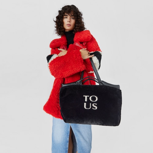 Large black TOUS Balloon Wild Tote bag