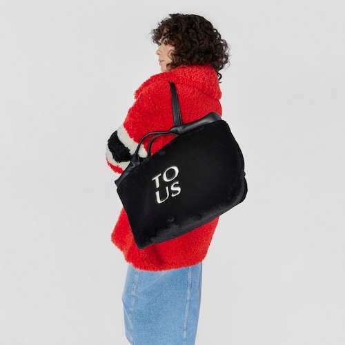 Large black TOUS Balloon Wild Tote bag