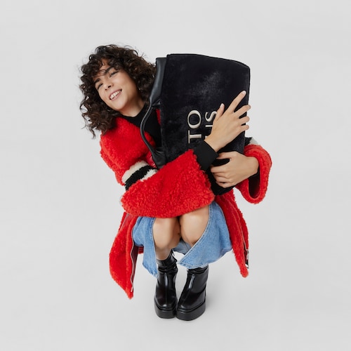 Large black TOUS Balloon Wild Tote bag