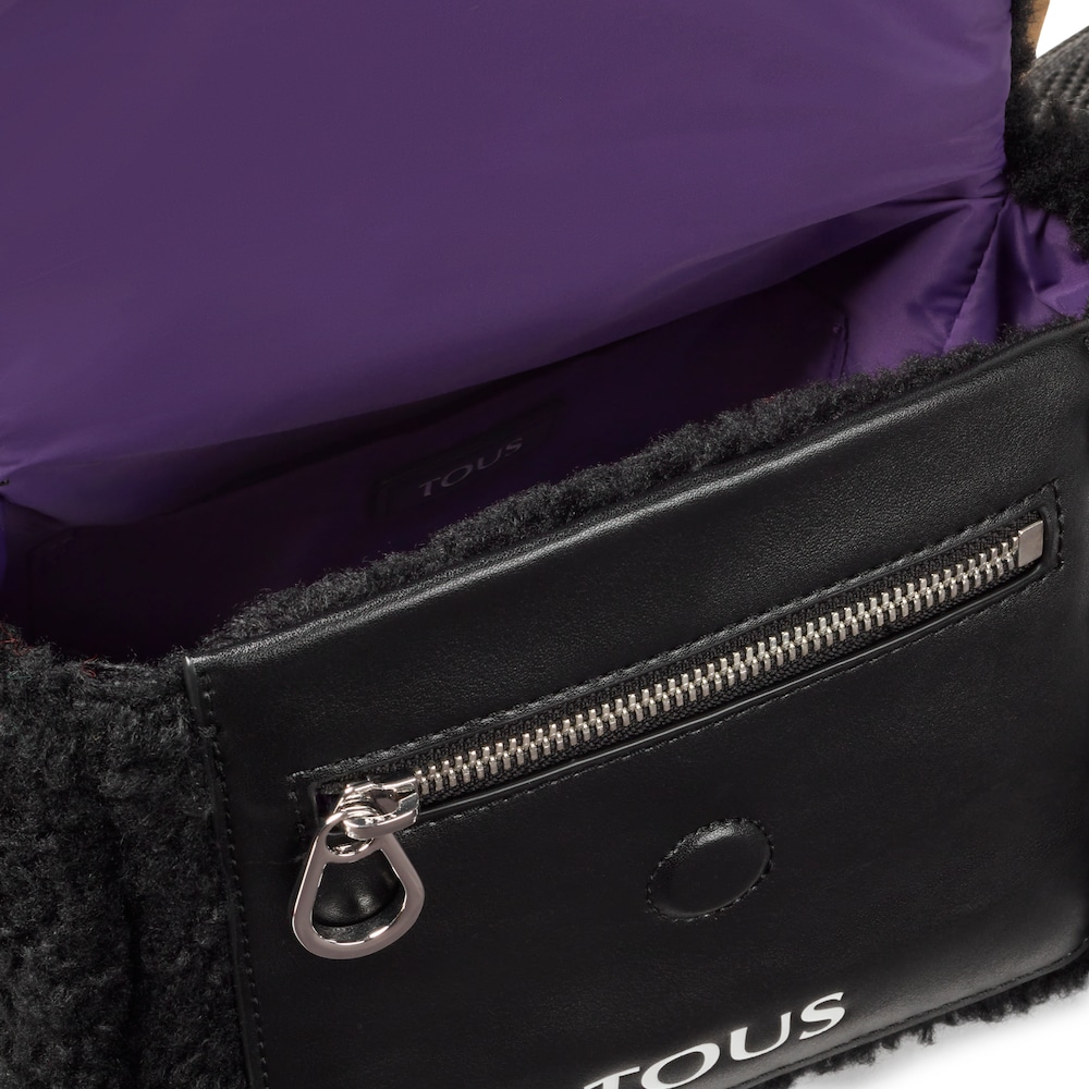 Small black TOUS Empire Fur Crossbody bag image number 2
