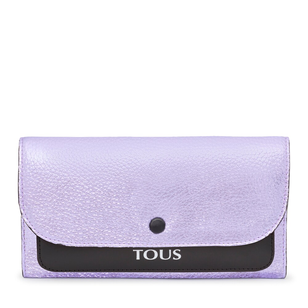 Lilac-colored leather TOUS Empire Wallet image number 0