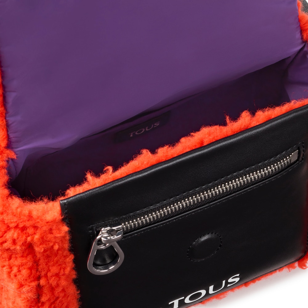 Small orange TOUS Empire Fur Crossbody bag image number 2