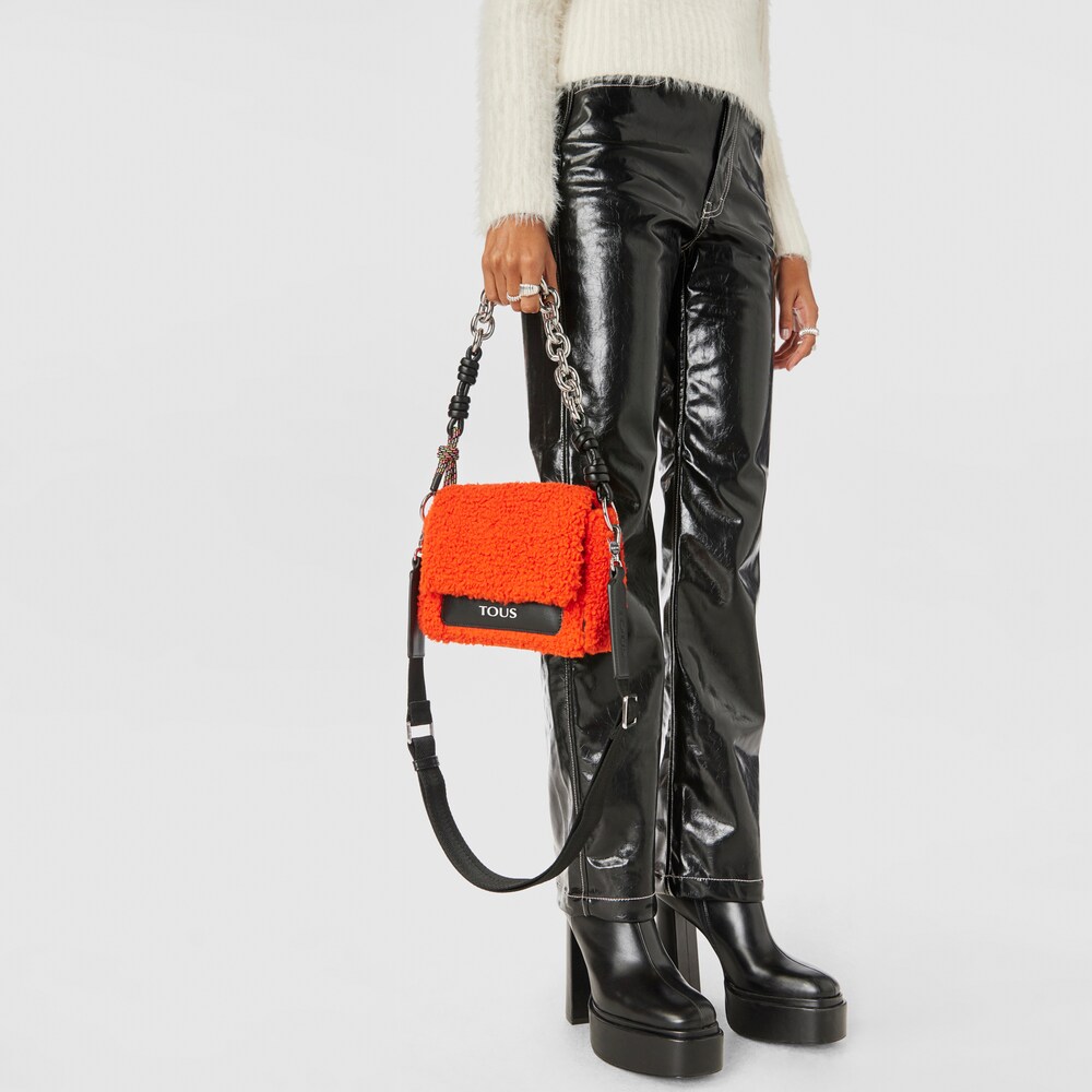 Small orange TOUS Empire Fur Crossbody bag image number 4