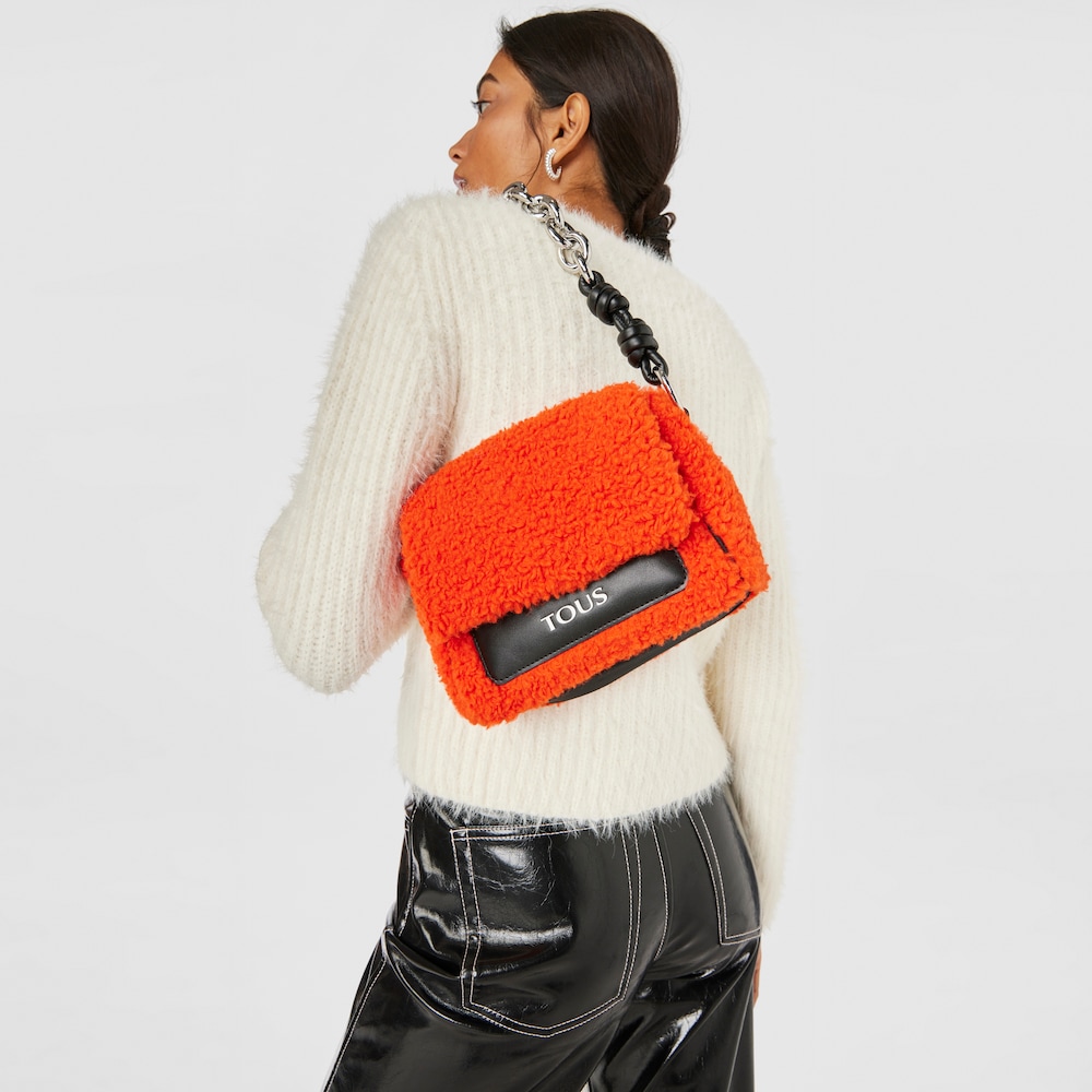 Small orange TOUS Empire Fur Crossbody bag image number 5