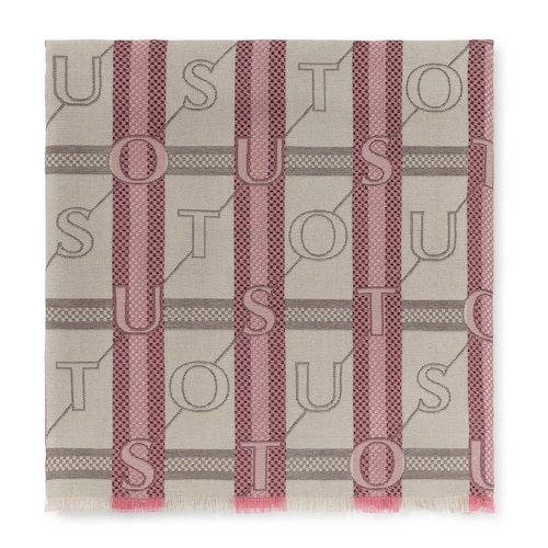 Beige and pink TOUS Legacy Jacquard Foulard