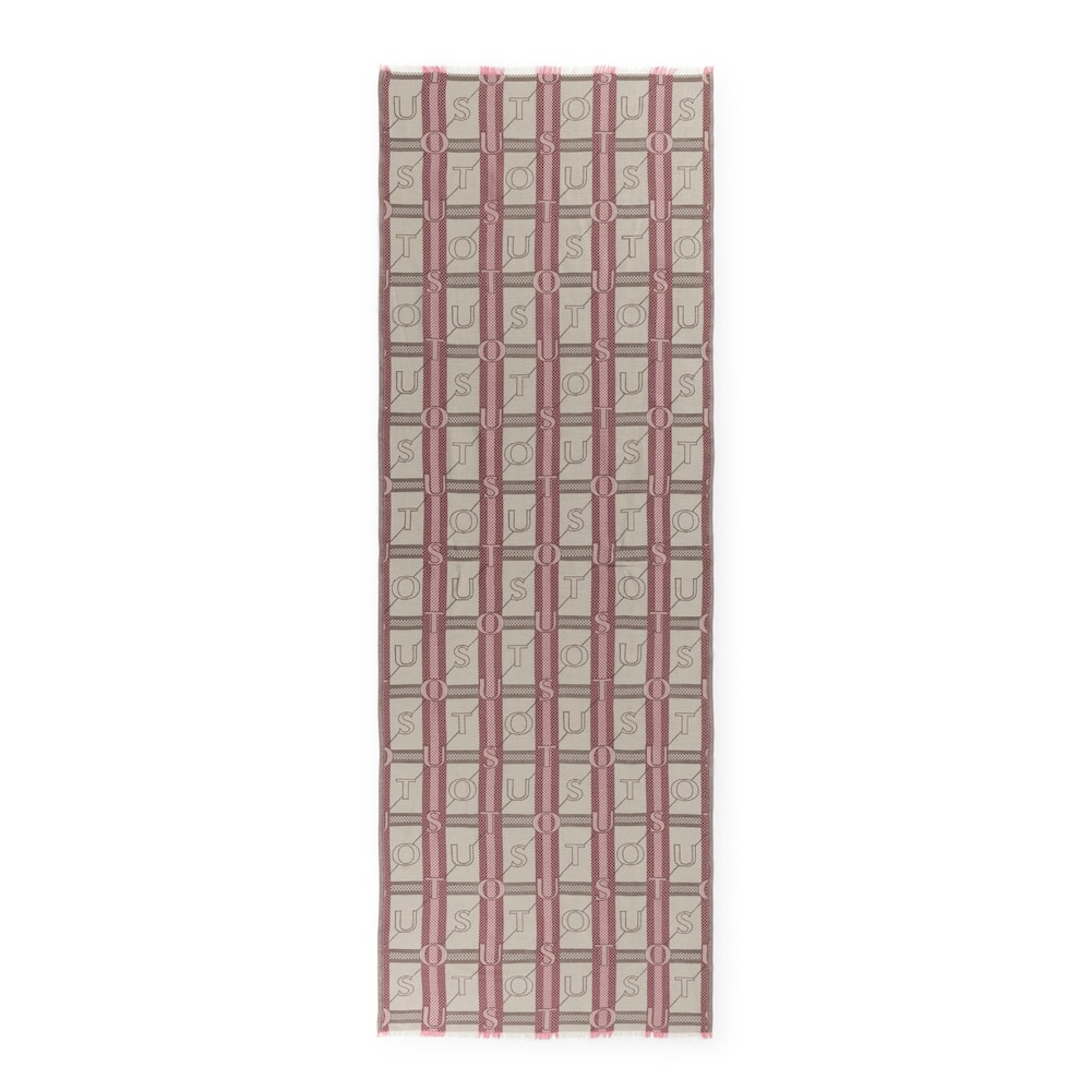 Foulard beige y rosa TOUS Legacy Jacquard