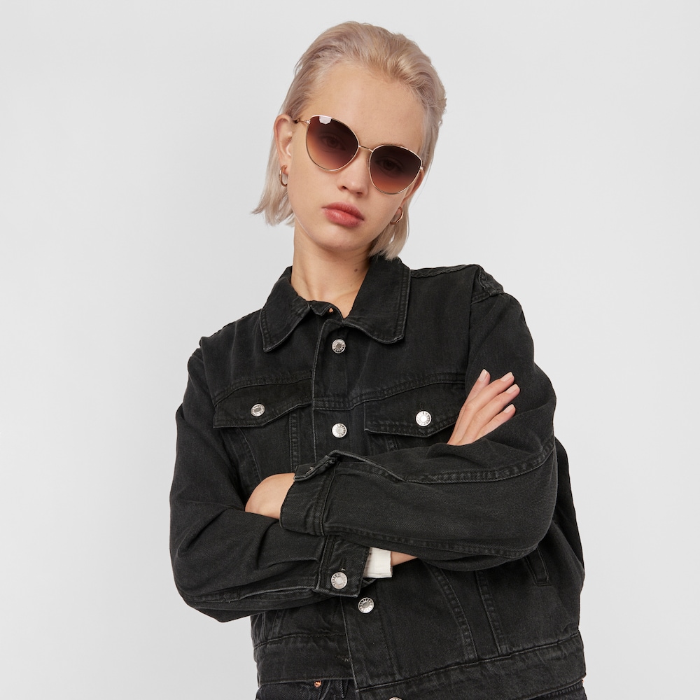 Gafas de sol Metal Pearl dorado