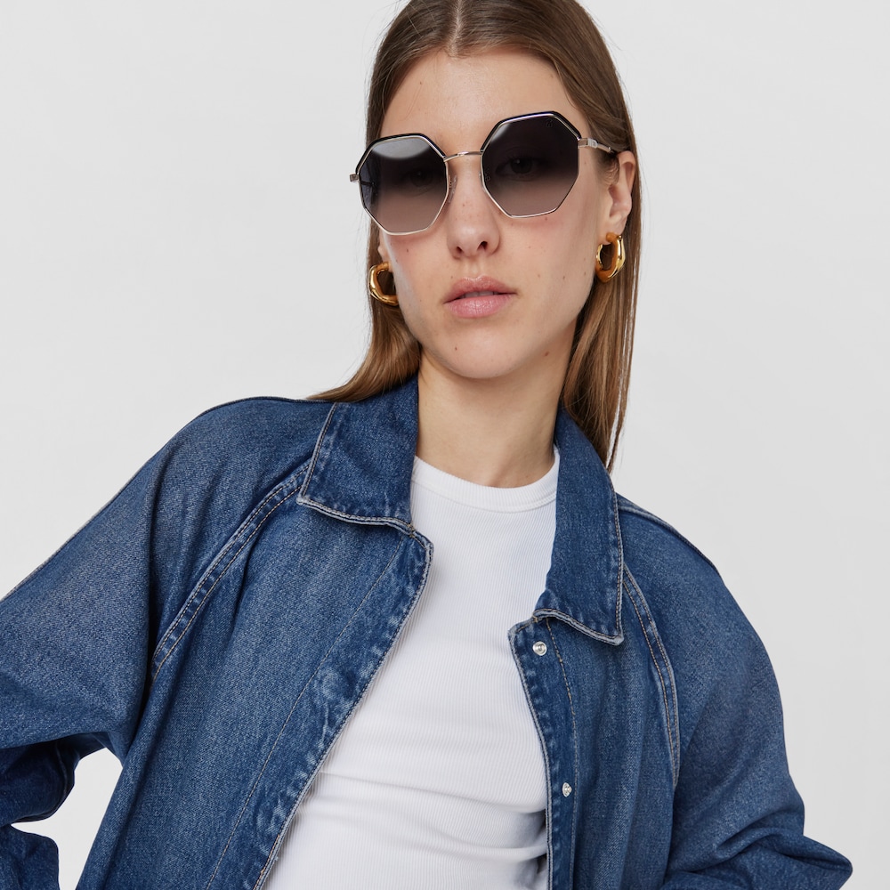 Sonnenbrille New Jolie in Schwarz