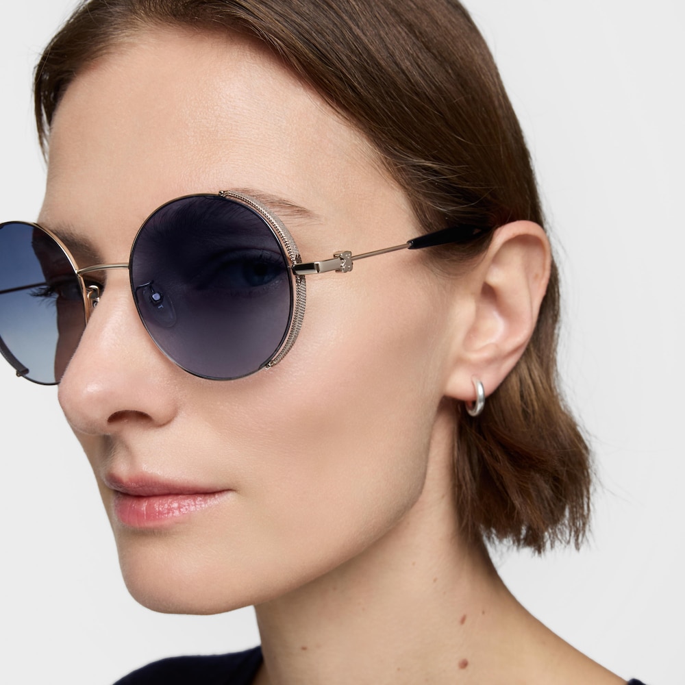 Gafas de sol Round Metal azul