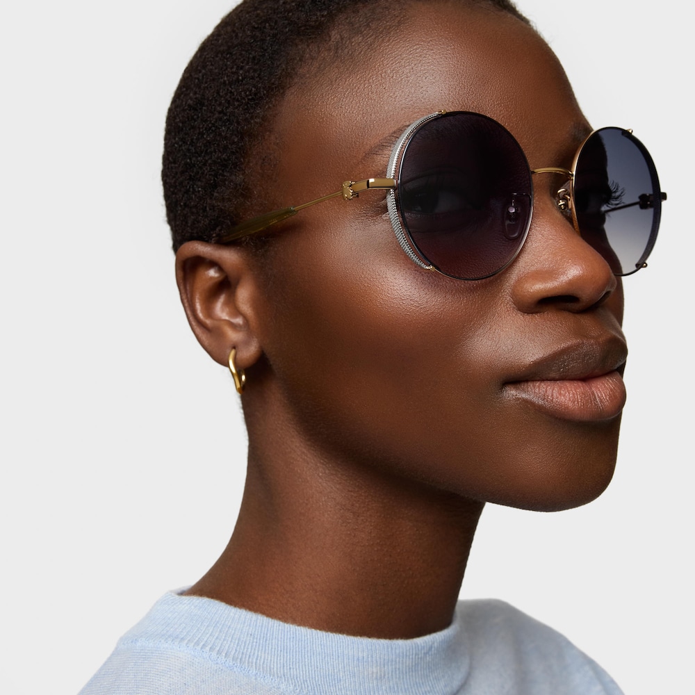 &Gamma;&upsilon;&alpha;&lambda;&iota;ά &eta;&lambda;ί&omicron;&upsilon; Round Metal &sigma;&epsilon; &mu;&pi;&lambda;&epsilon; &chi;&rho;ώ&mu;&alpha;