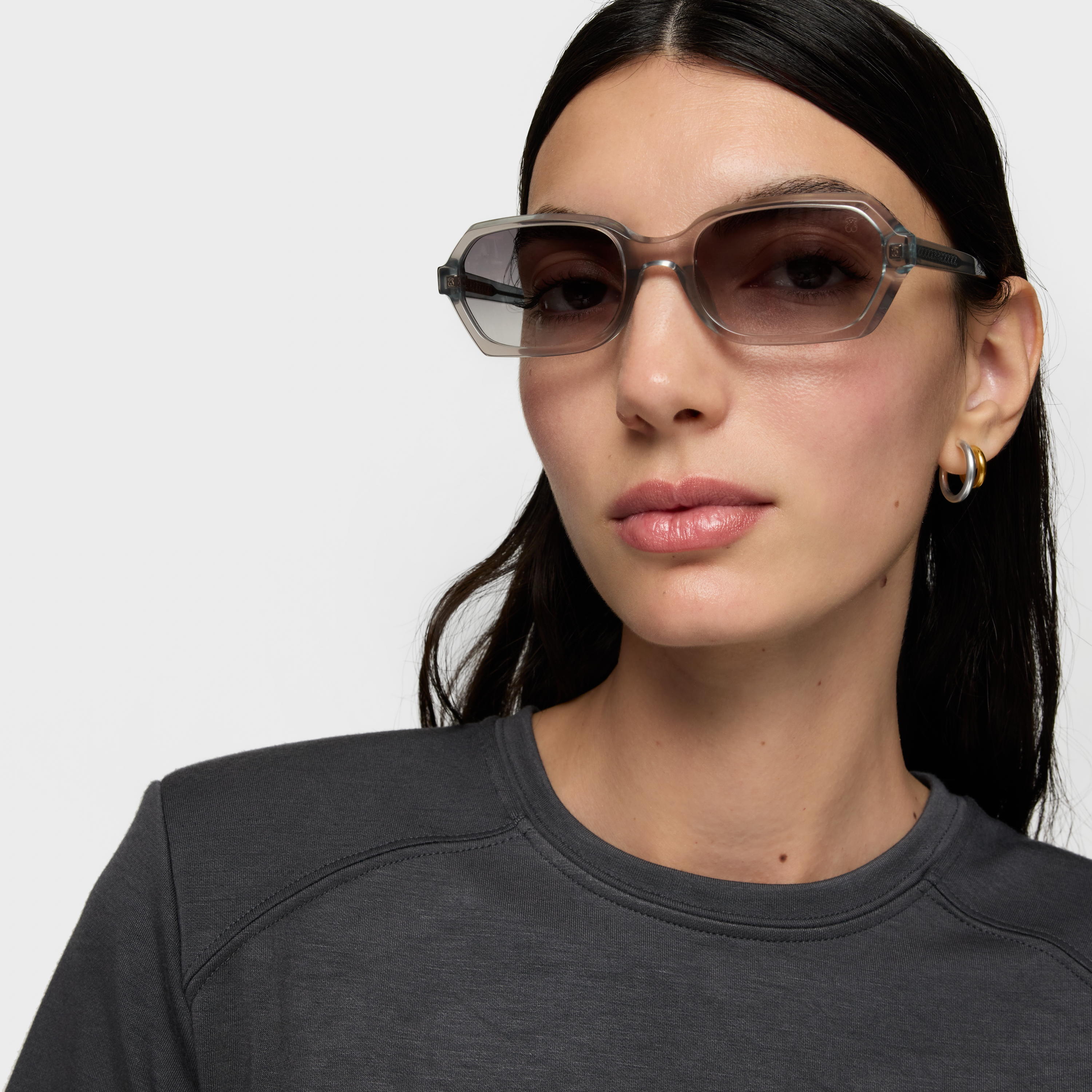 Green Sunglasses Pale Oval
