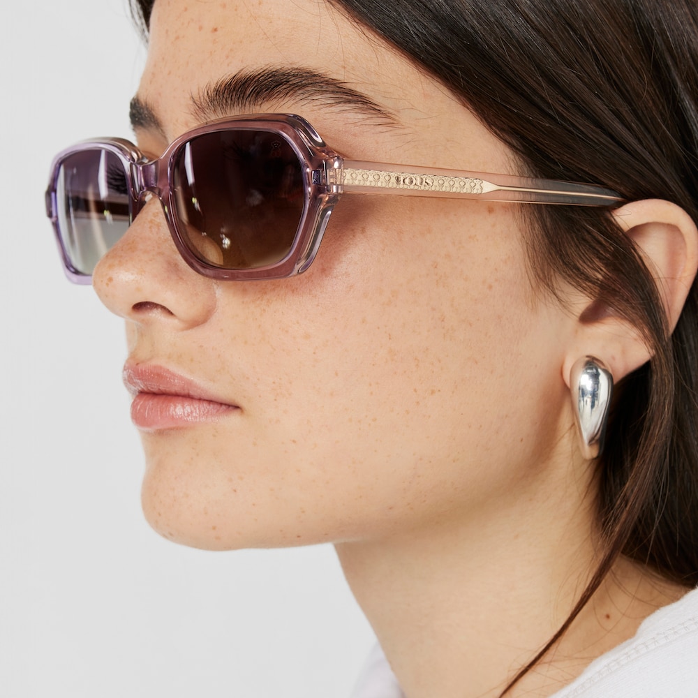 Pink Sunglasses Pale Oval image number 3