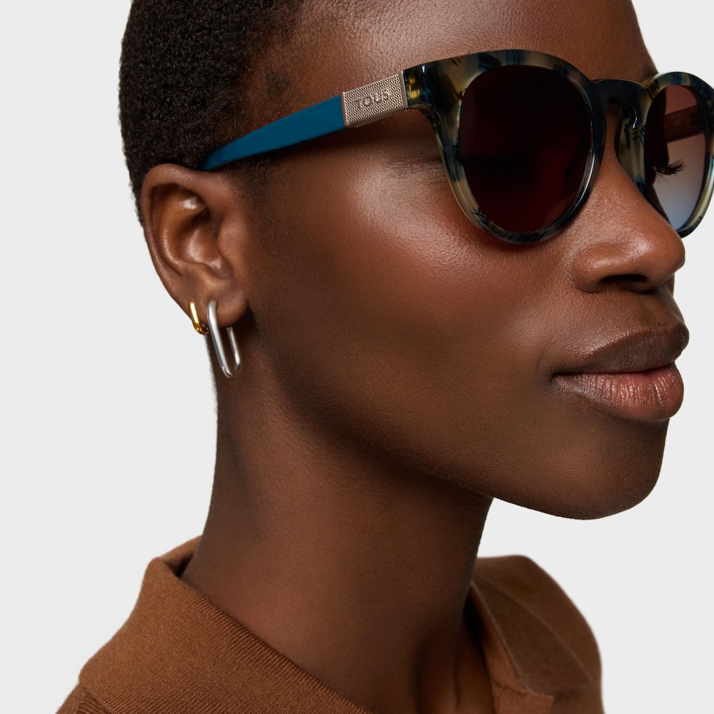 Lentes de sol Round Mesh azul