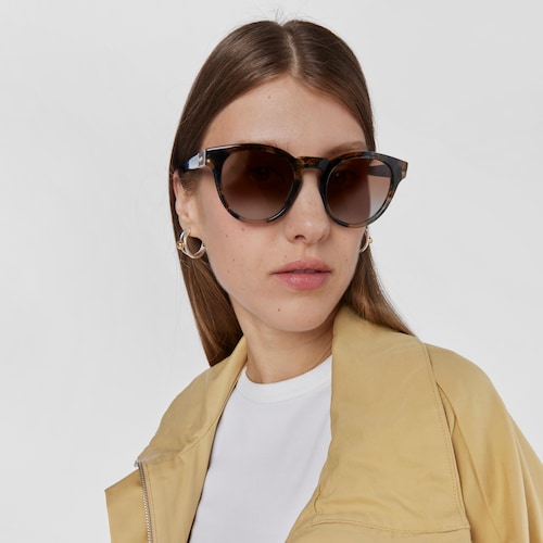Blue Sunglasses Round Mesh