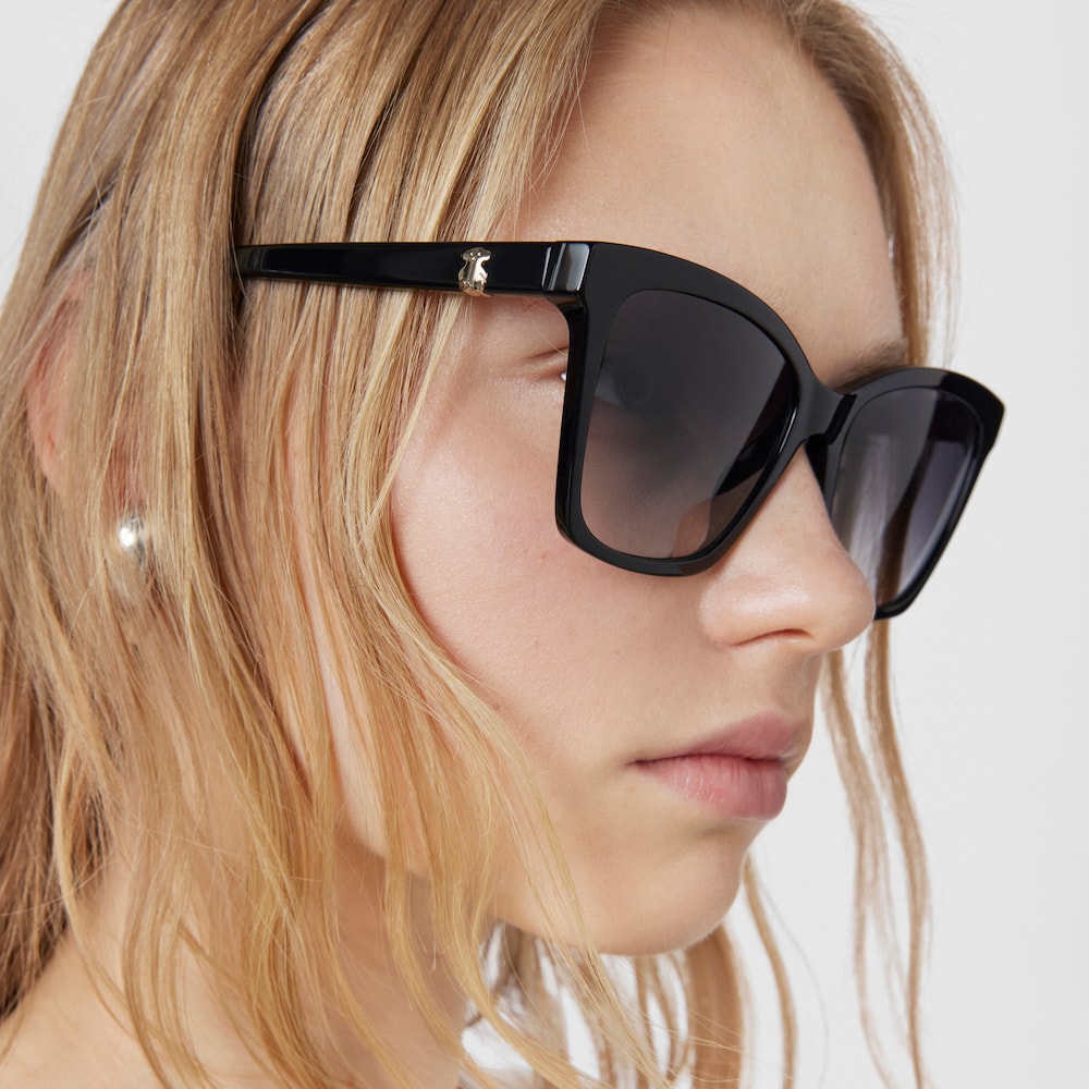 Gafas de sol oso Square Bear negro Gafas de sol oso Square Bear negro