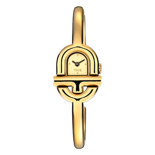 TOUS MANIFESTO analogue Watch with gold-colored IPG steel wristband