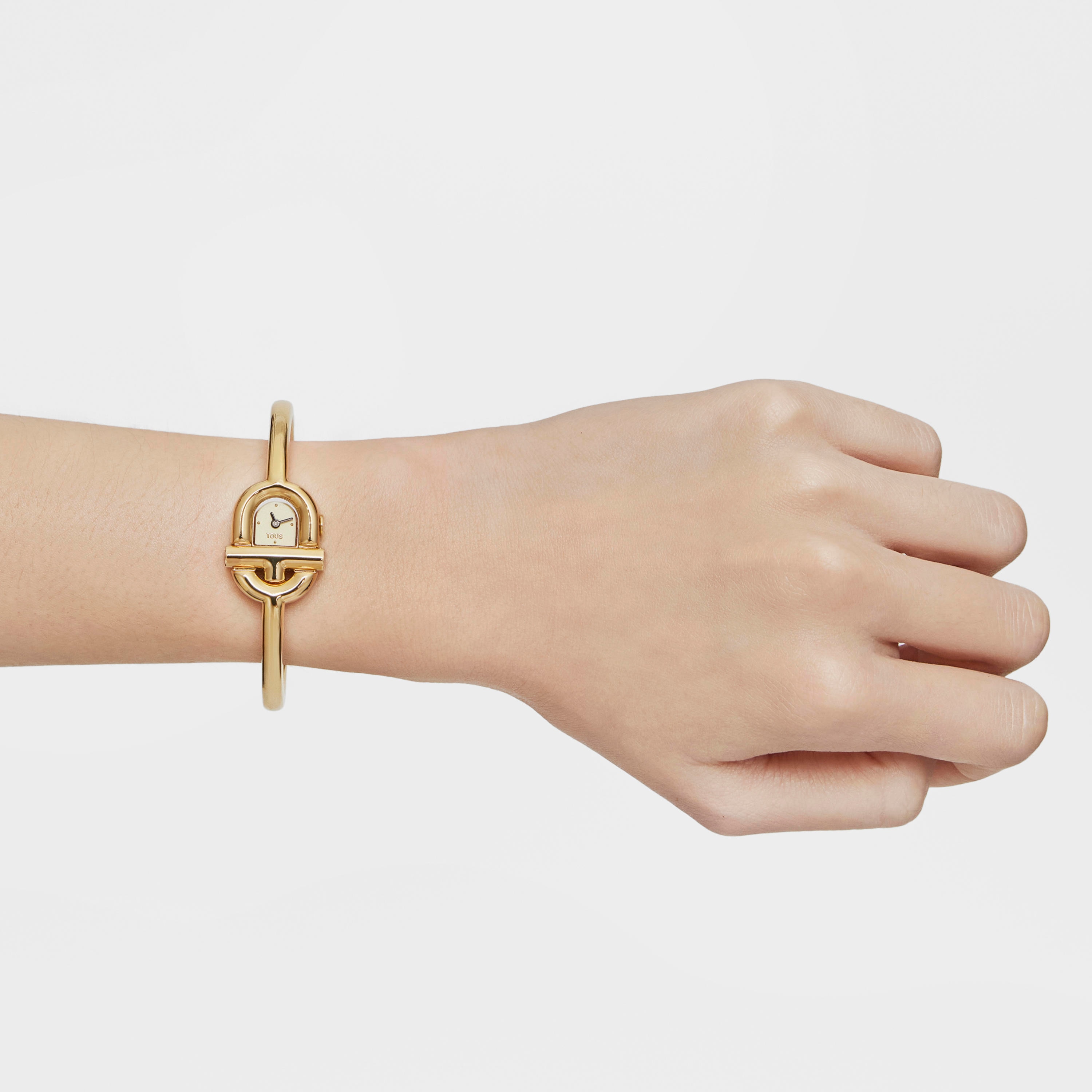 TOUS MANIFESTO analogue Watch with gold-colored IPG steel wristband