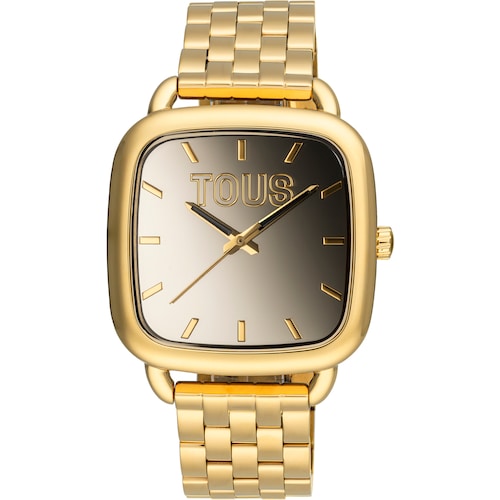 Analog Watch with gold-colored IPG steel bracelet TOUS D-Logo Mirror