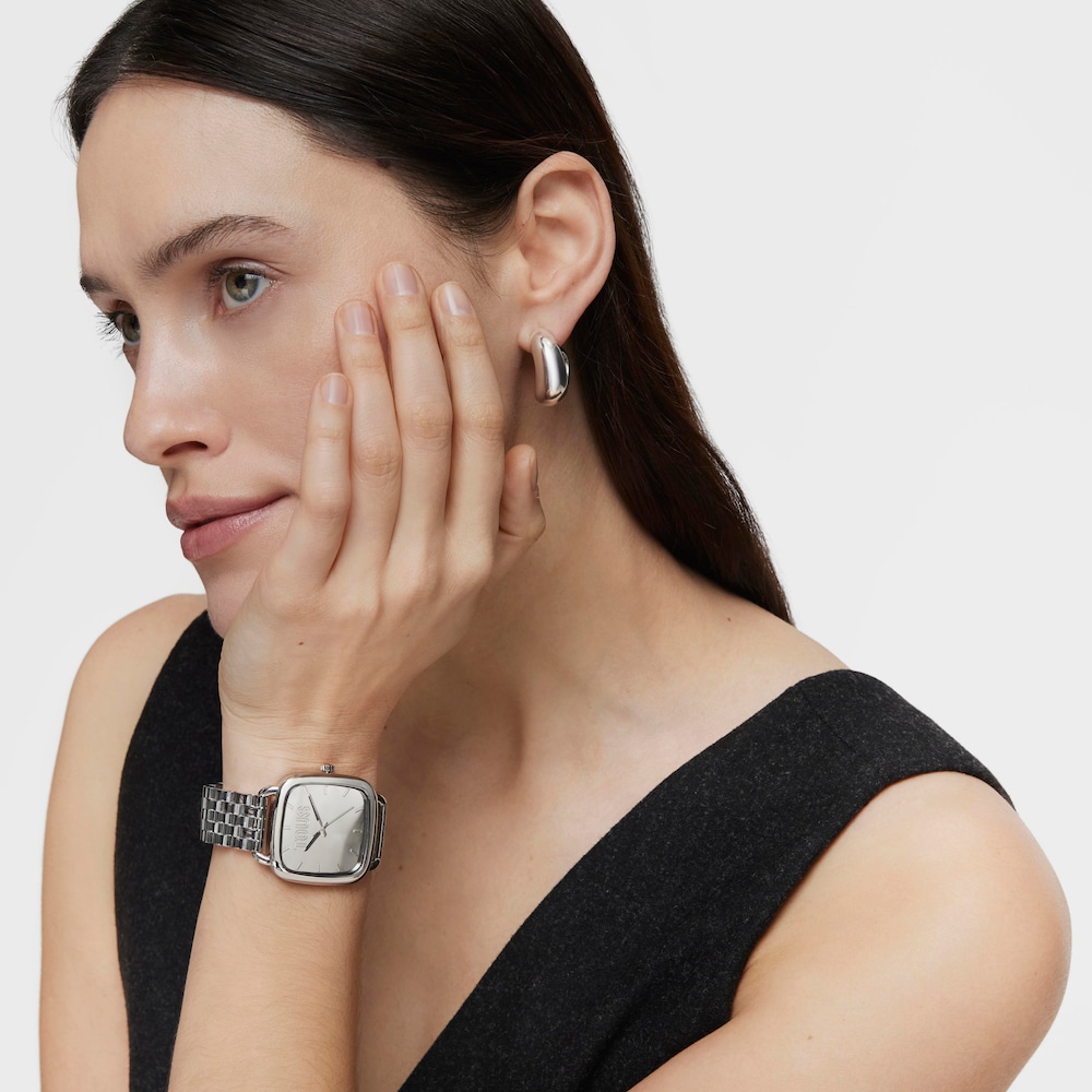 Reloj anal&oacute;gico con brazalete de acero TOUS D-Logo Mirror