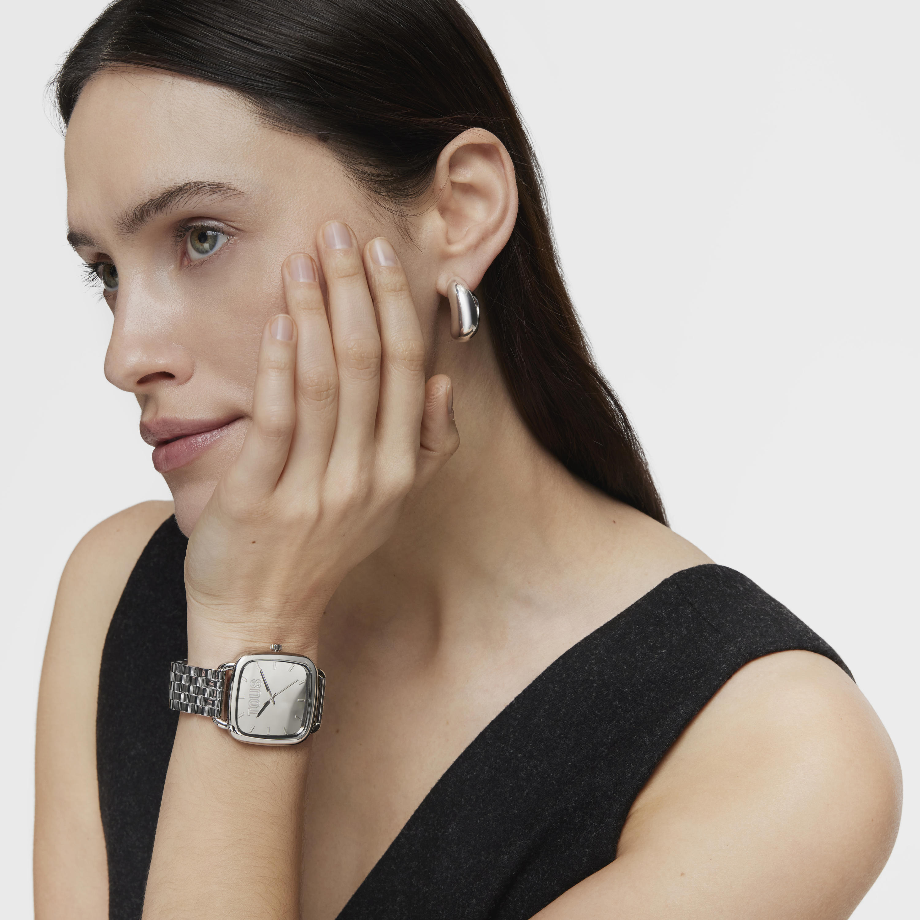 Reloj analógico con brazalete de acero TOUS D-Logo Mirror