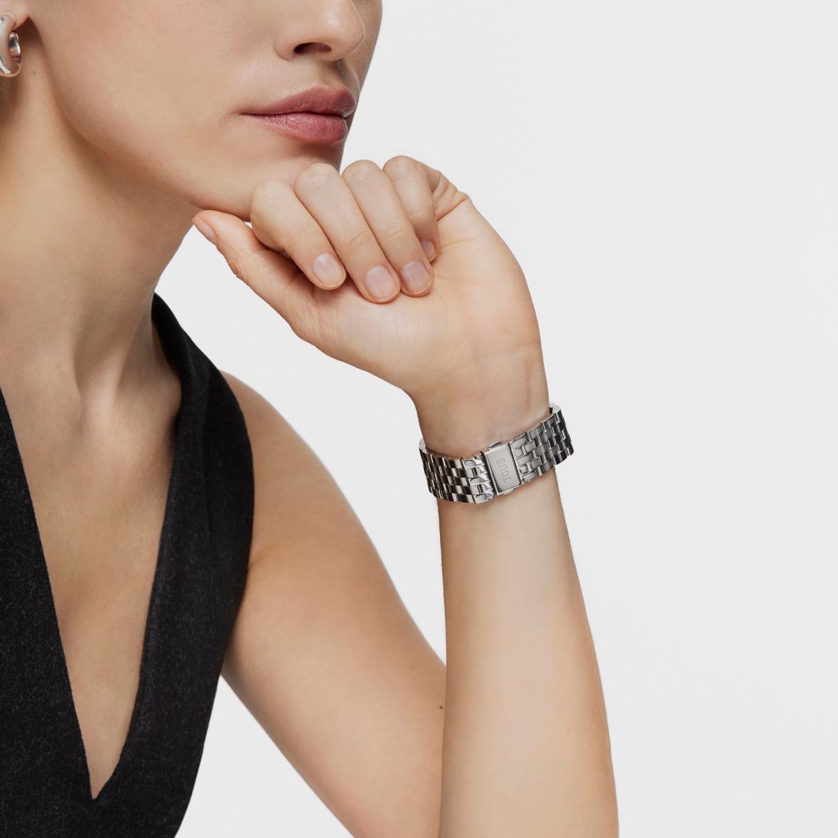 Analog Watch with steel bracelet TOUS D-Logo Mirror