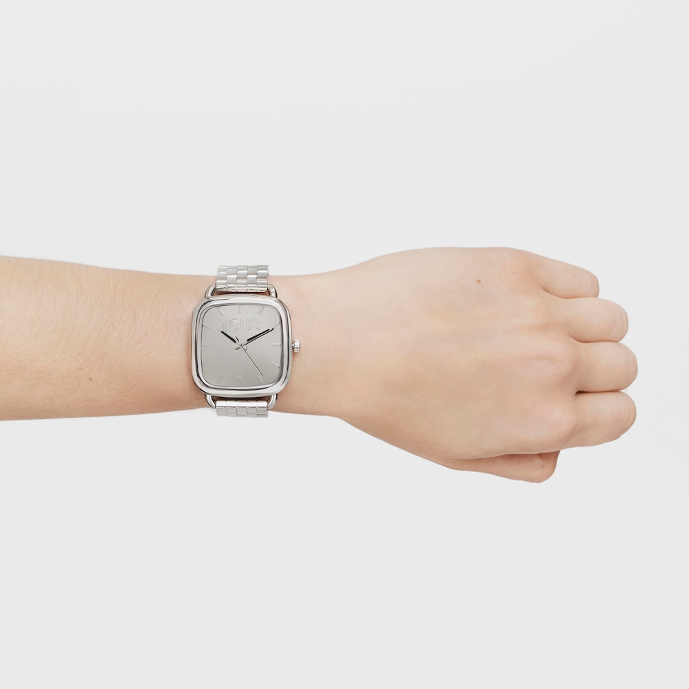 Reloj anal&oacute;gico con brazalete de acero TOUS D-Logo Mirror