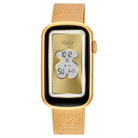 Smartwatch with gold-colored IPG steel bracelet and gold-colored IPG aluminum case TOUS T-Band Mesh
