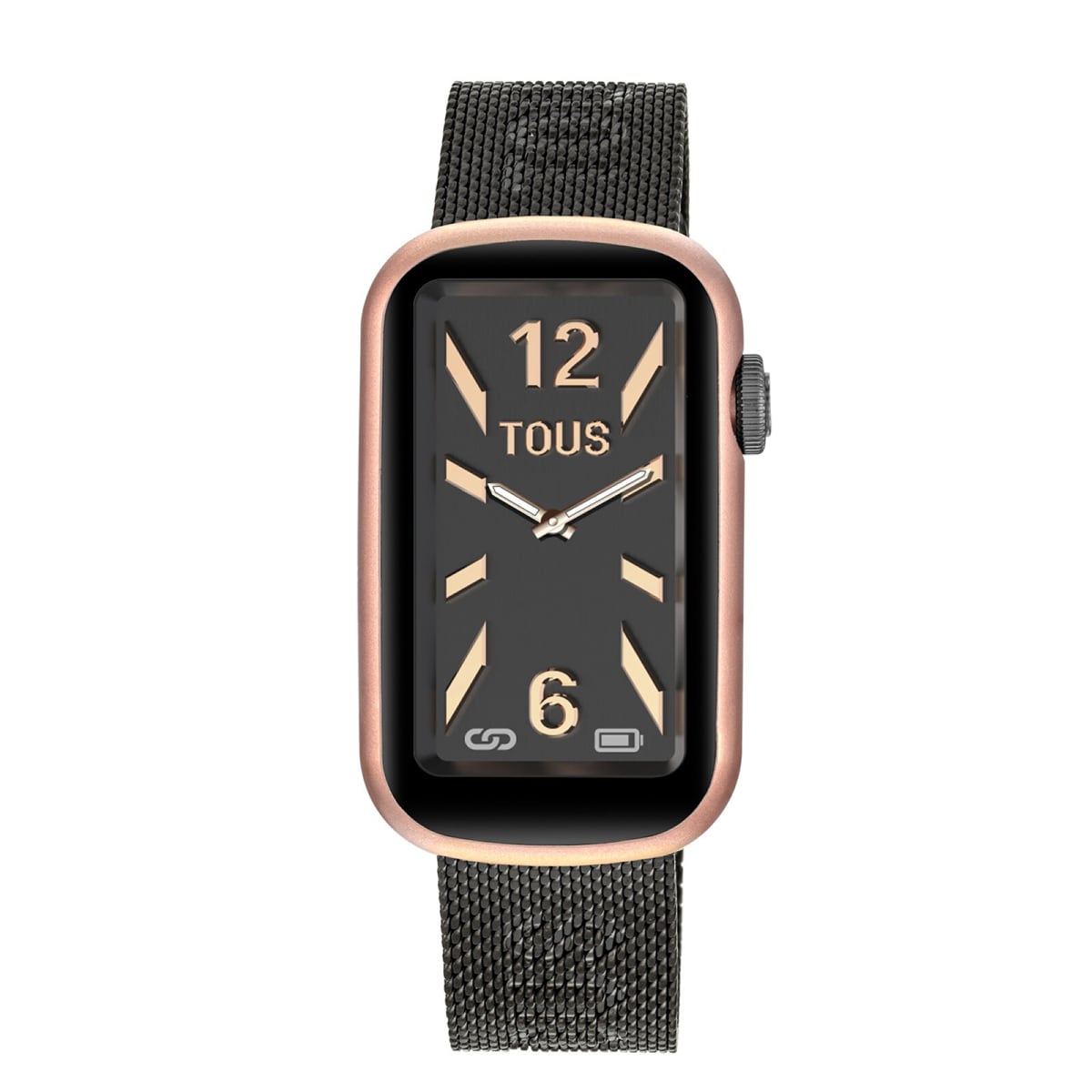 Tous - Reloj Smartwatch Con Brazalete De Acero Ip Gris Y Caja De Aluminio En Color Iprg Rosado Tous T-Band Mesh - Único