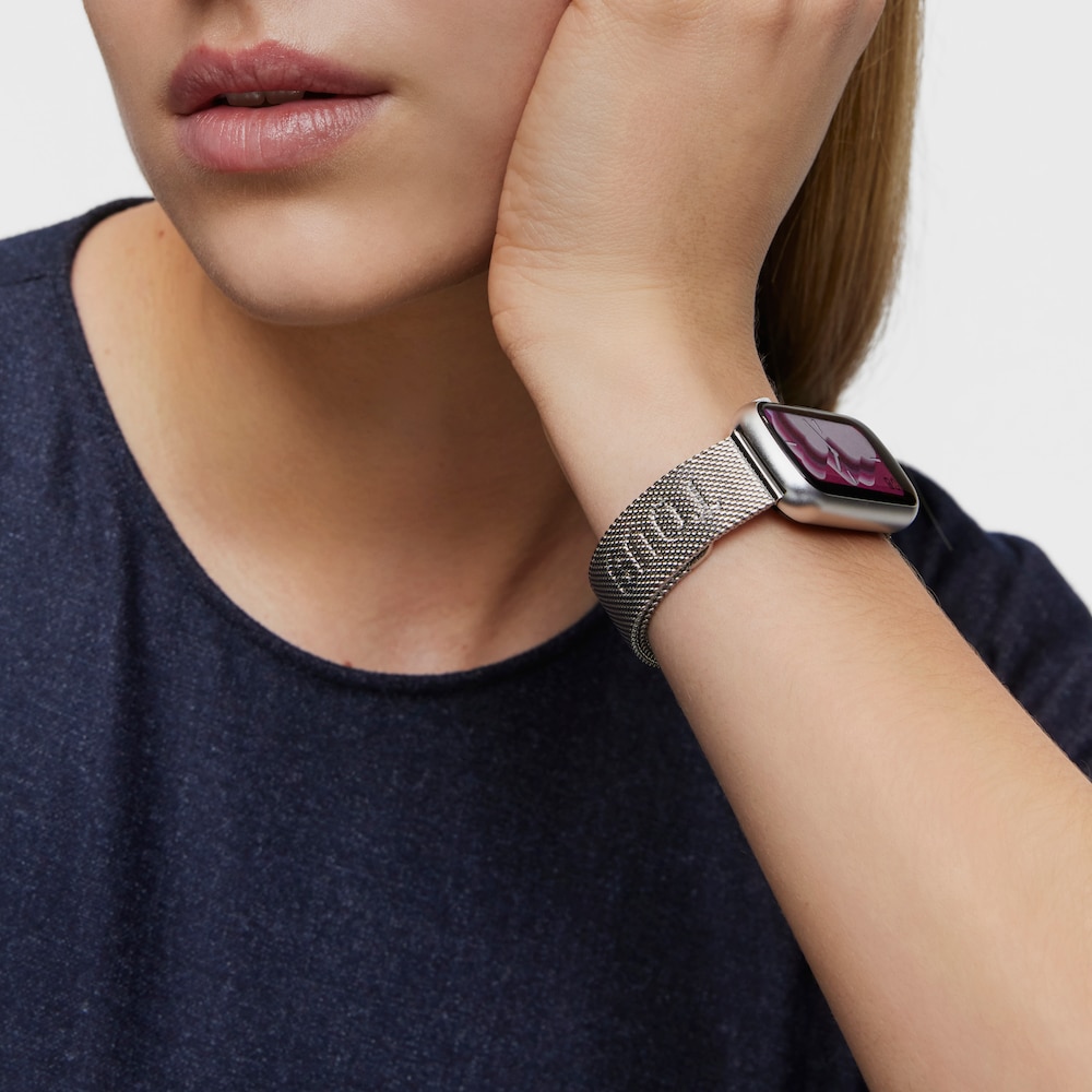 Smartwatch ze stalową bransoletką i aluminiową kopertą TOUS T-Band Mesh