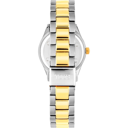 Analog Watch with steel and gold-colored IPG steel bracelet TOUS T-Bear Kdt